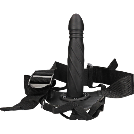 OUCH! Hollow Strap-On 20cm Zwart – Holle Strap-on