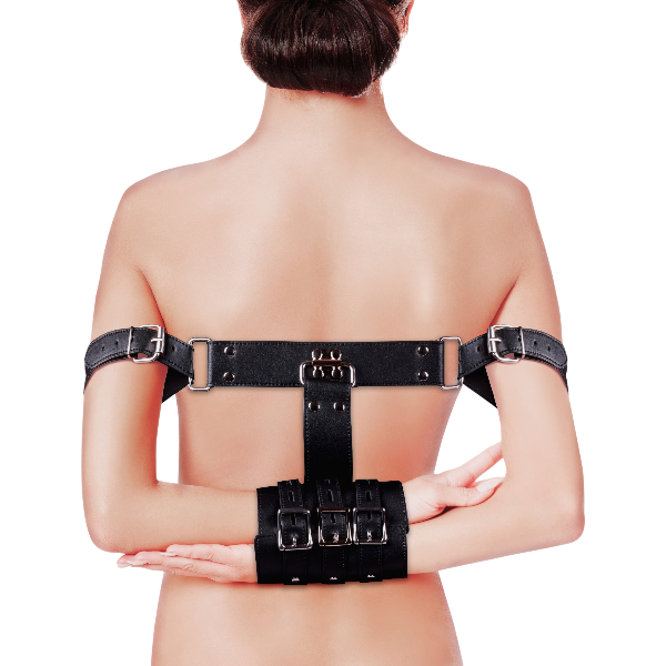 OUCH! Complete Armbondage Set Zwart – Armboeien Bondage Set