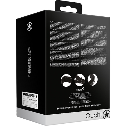 OUCH! Padded Thigh Sling Zwart – Been Ophangbeugel Bondage