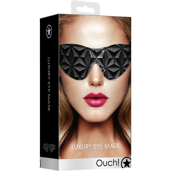 OUCH! Oogmasker Blinddoek – Sensueel Bondage Accessoire Zwart