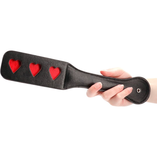 OUCH! Paddle HEARTS – Leren Slaanpeddel Bondage BDSM
