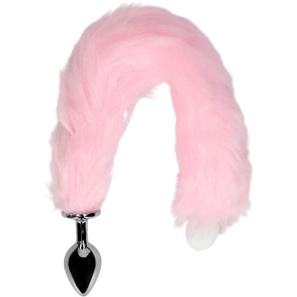 OUCH! Vossenstaart Glow met Metalen Butt Plug Roze – Cosplay Anaal