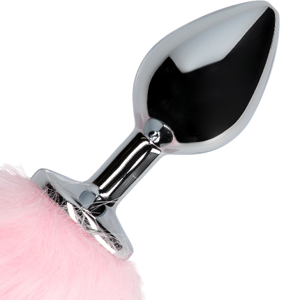 OUCH! Vossenstaart Glow met Metalen Butt Plug Roze – Cosplay Anaal