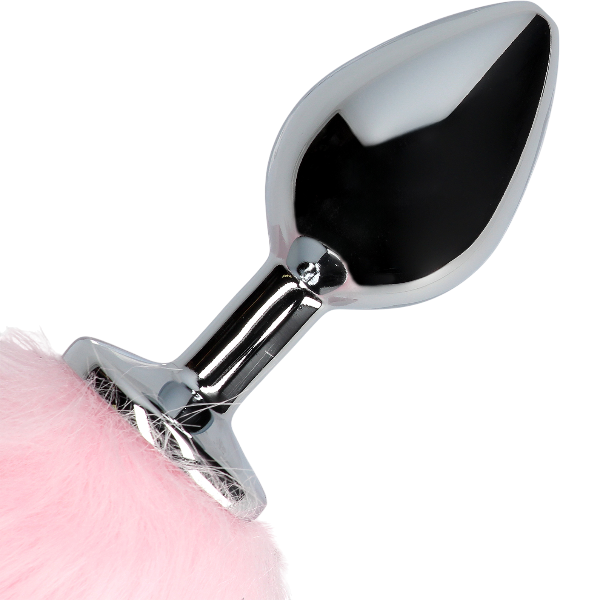 OUCH! Vossenstaart Glow met Metalen Butt Plug Roze – Cosplay Anaal