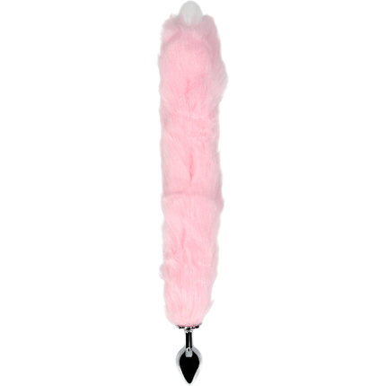 OUCH! Vossenstaart Glow met Metalen Butt Plug Roze – Cosplay Anaal