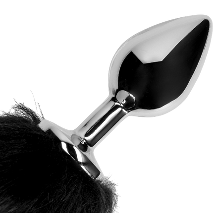 OUCH! Vossenstaart met Metalen Butt Plug Zwart – Cosplay Anaal