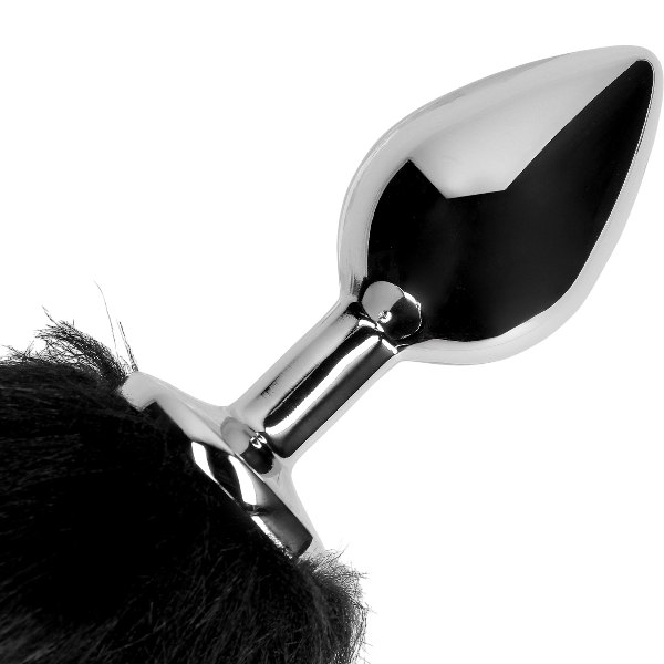 OUCH! Vossenstaart met Metalen Butt Plug Zwart – Cosplay Anaal