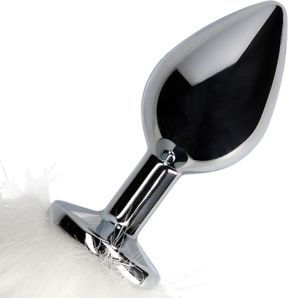OUCH! Vossenstaart met Metalen Butt Plug Wit – Cosplay Anaal