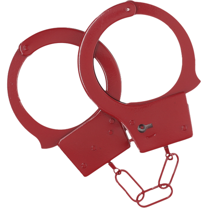 OUCH! Classic Metal Handboeien Rood – Stalen Politieboeien