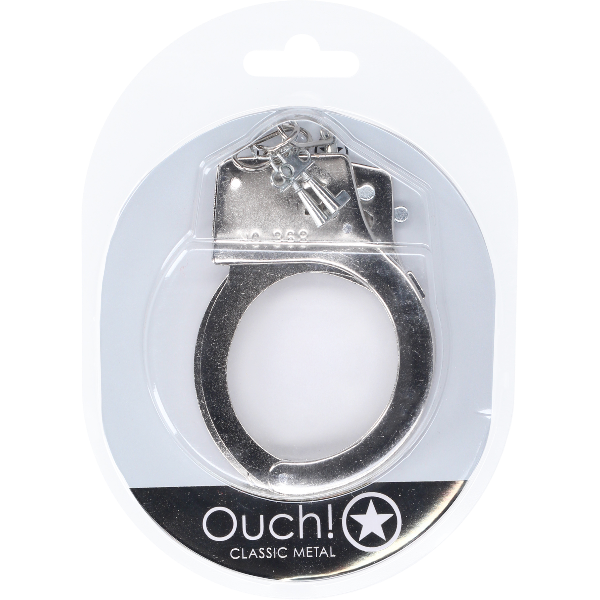 OUCH! Classic Metal Handboeien Zilver – Stalen Politieboeien
