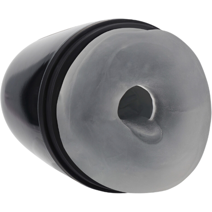 Pumped Pulsar Druk Zuig- en Vibratiemasturbator Gun Metal