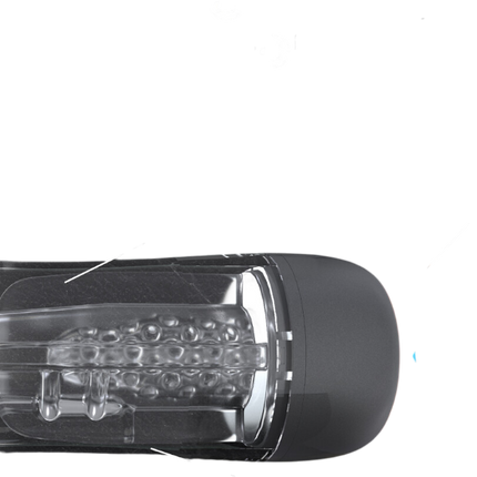 Pumped SonicPull Zuig- en Vibratiemasturbator Multimedia Enhanced Gun Metal