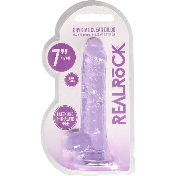 RealRock Dildo van 18 cm - Realistisch met ballen