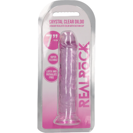 RealRock  Dildo van 18 cm - Roze met zuignap