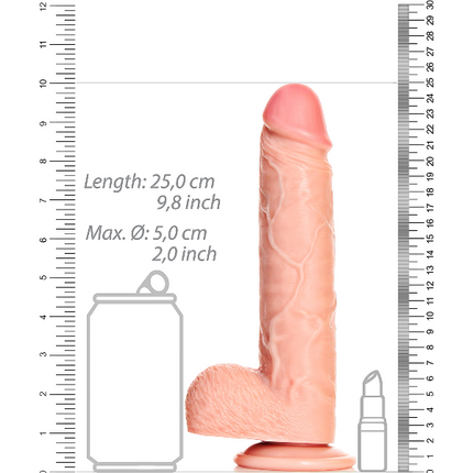 RealRock Dildo van 23 cm - Realistisch met zuignap
