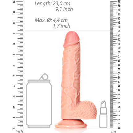 RealRock Dildo van 20,5 cm – Realistisch met ballen en zuignap
