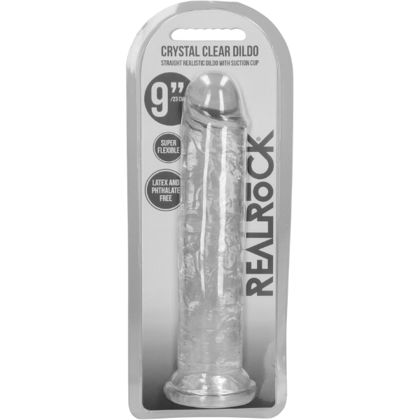 RealRock  Dildo van 23 cm – Transparant met zuignap