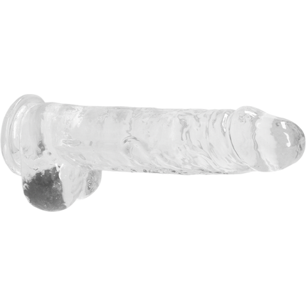 RealRock Dildo van 23 cm – Transparant met ballen