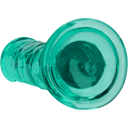 RealRock Dildo van 14,5 cm - Turquoise met zuignap
