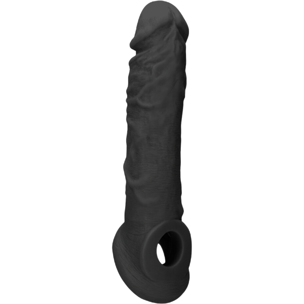 RealRock Penis Sheath van 20 cm – Holle Peniskoker Formaat Vergroter Zwart