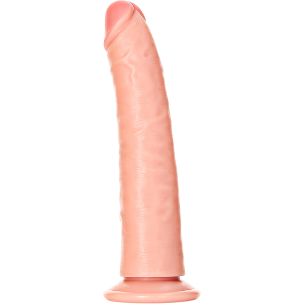 RealRock Dildo van 18 cm - Realistisch slank met  zuignap