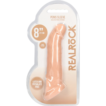 RealRock Penis Sheath van 20 cm – Holle Peniskoker Formaat Vergroter