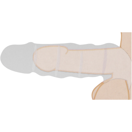 RealRock Penis Sheath van 20 cm – Holle Peniskoker Formaat Vergroter