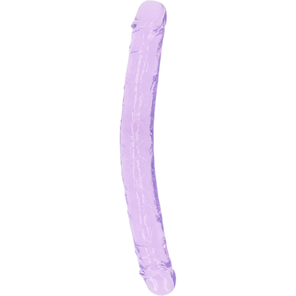 RealRock Double Dong van 34 cm – Paarse dubbele Dildo voor Twee