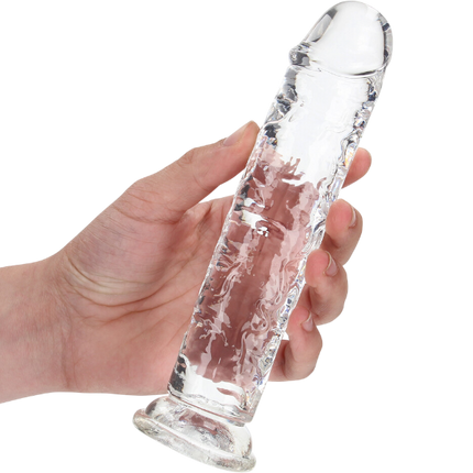 RealRock Dildo van 18 cm - Transparant met zuignap