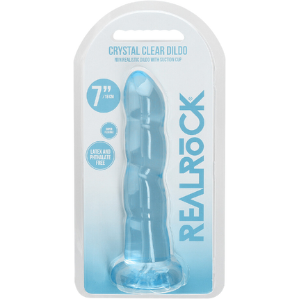 RealRock Dildo van 17 cm - Blauw met zuignap