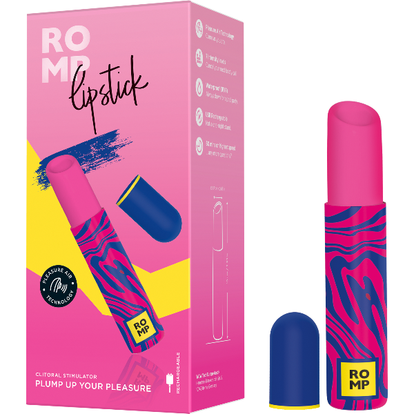 ROMP Lipstick Pulsator Luchtdruk Vibrator – Discrete Lipstick Look