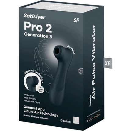 Satisfyer Pro 2 Gen 3 App Controlled Zwart – Luchtdruk Vibrator met App