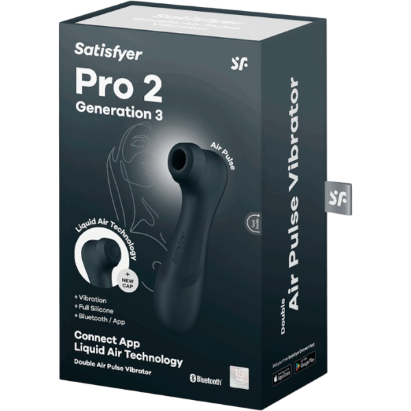 Satisfyer Pro 2 Gen 3 App Controlled Zwart – Luchtdruk Vibrator met App