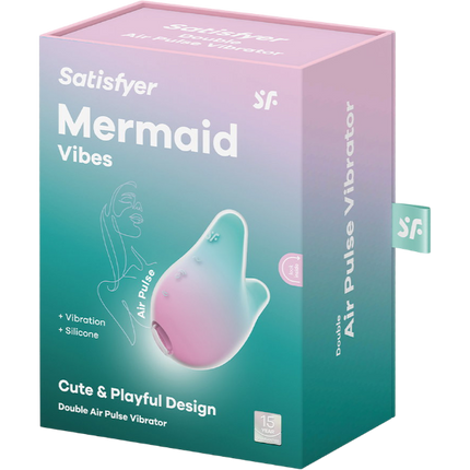Satisfyer Mermaid Vibes Luchtdruk Vibrator Mint Roze – Clitoris