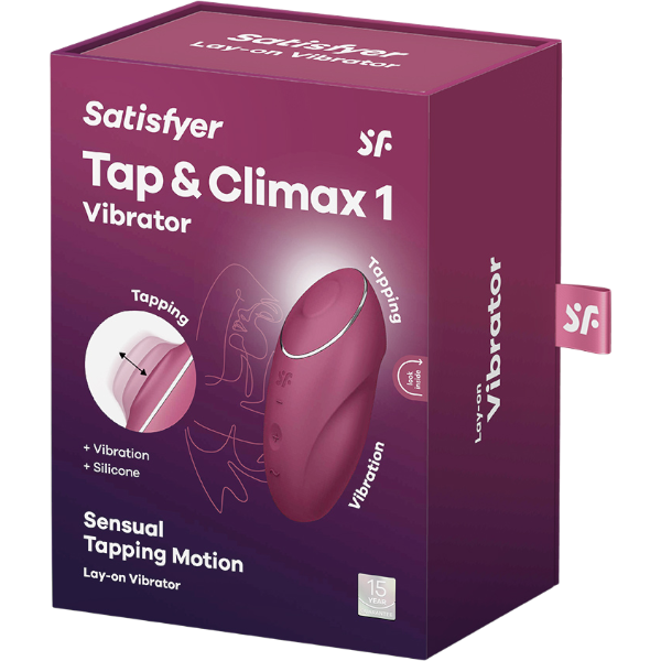 Satisfyer Tap & Climax 1 Tapping Vibrator Rood – Clitoris Stimulator
