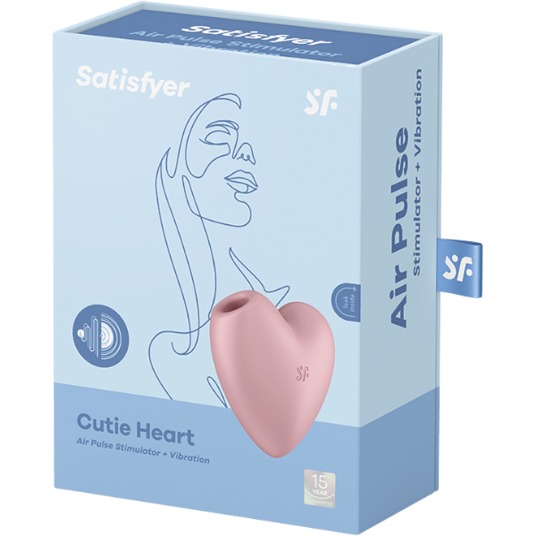 Satisfyer Cutie Heart Luchtdruk Vibrator Roze Hartvormig – Clitoris
