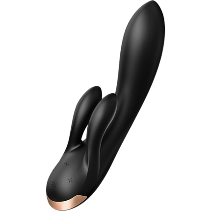 Satisfyer Double Flex Rabbit Vibrator Zwart – G-spot en Clitoris