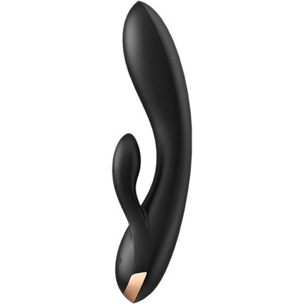 Satisfyer Double Flex Rabbit Vibrator Zwart – G-spot en Clitoris