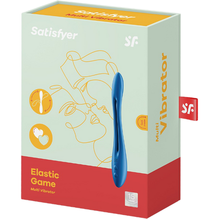 Satisfyer Elastic Game Koppel Vibrator Blauw – Vibrator voor Twee