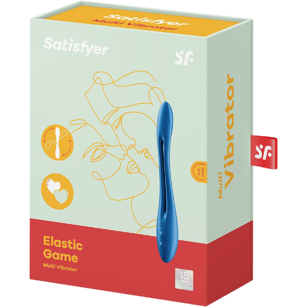 Satisfyer Elastic Game Koppel Vibrator Blauw – Vibrator voor Twee