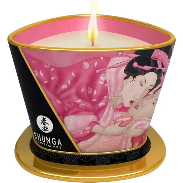 Shunga Massagekaars Aphrodisia Rose 170ml – Erotische Massage