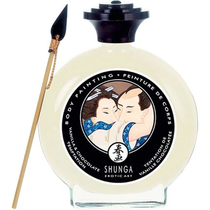 Shunga Lichaamsverf Vanilla Chocolate Temptation 100ml – Eetbare Verf