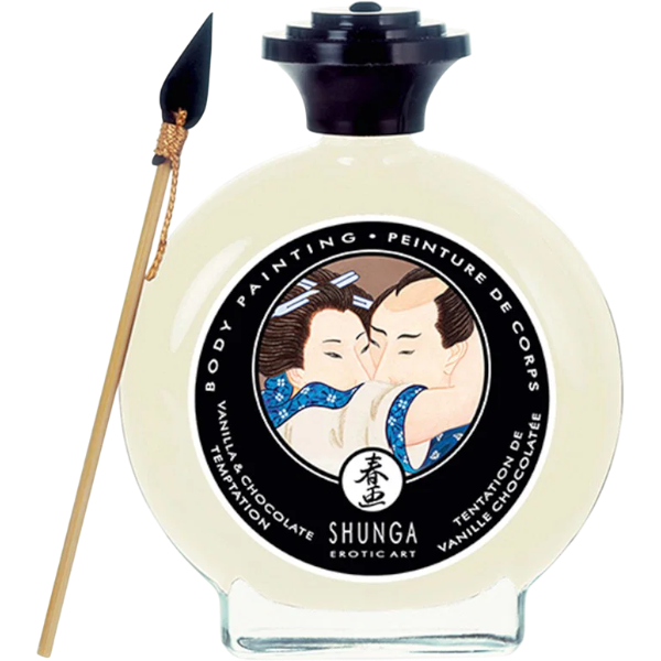 Shunga Lichaamsverf Vanilla Chocolate Temptation 100ml – Eetbare Verf