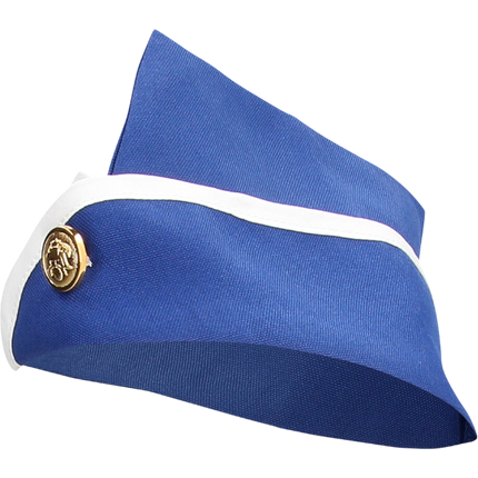 S-line Stewardeskostuum Blauw/Wit S/M – Erotisch Roleplay Kostuum