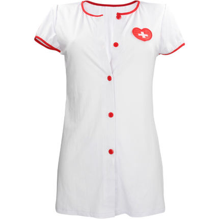 S-line Verpleegsterkostuum Wit S/M – Erotisch Zuster Roleplay Kostuum