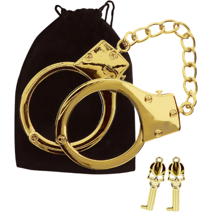 Taboom Gold Plated BDSM Handboeien – Verguld Metalen Handboeien