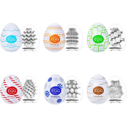 Tenga Egg Variety Pack 6 stuks – Masturbatie Eggs Verschillende Texturen