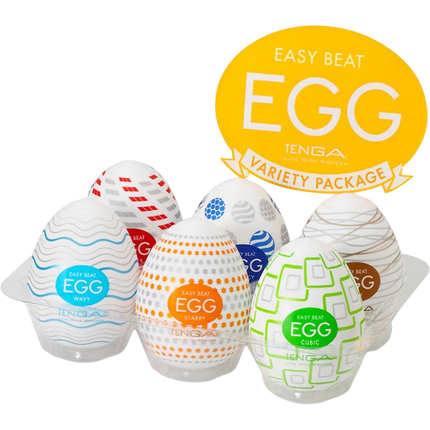 Tenga Egg Variety Pack 6 stuks – Masturbatie Eggs Verschillende Texturen