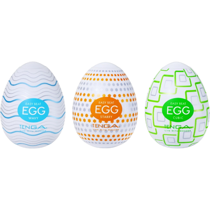 Tenga Egg Standard Set 1 – 3 stuks Masturbatie Eggs Pakket