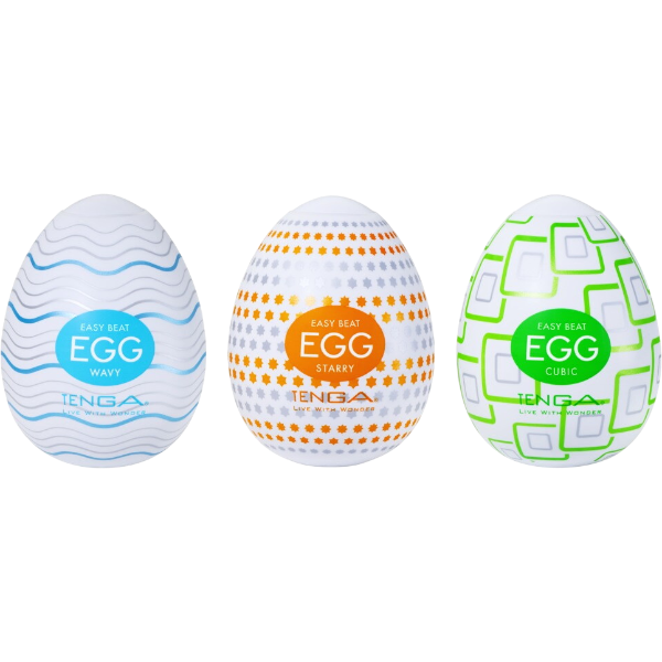 Tenga Egg Standard Set 1 – 3 stuks Masturbatie Eggs Pakket